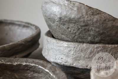 Schaal papier mache Grey