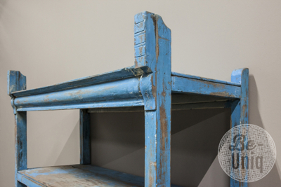 Boekenrek blauw | India