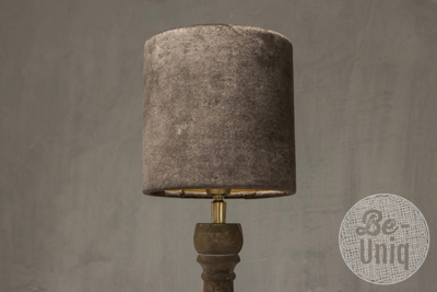 Tafellamp Levi | incl. kap velours bruin