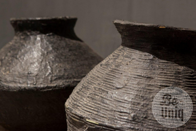 Rattan/clay pot | grey