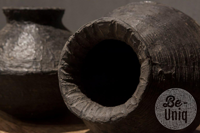 Rattan/clay pot | grey