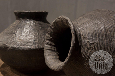 Rattan/clay pot | grey