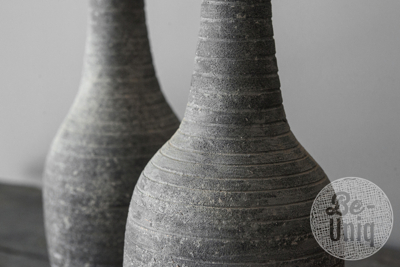 Clay bottle Emily medium | cement 