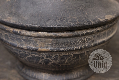 Houten pot Aya | grey finish