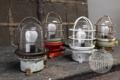 Origineel oude scheepslamp L | India