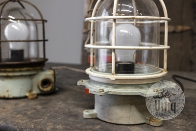 Origineel oude scheepslamp L | India