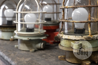 Origineel oude scheepslamp L | India