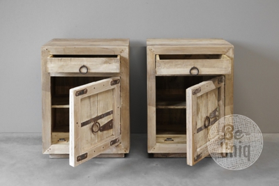 Set/2 nachtkastjes | rustiek
