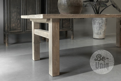 Eettafel 200 old elm | incl. poot