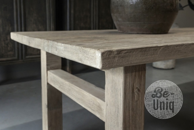 Eettafel 200 old elm | incl. poot