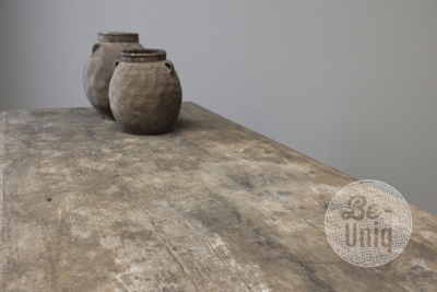 Antiek landelijke eettafel | oud teakhout 