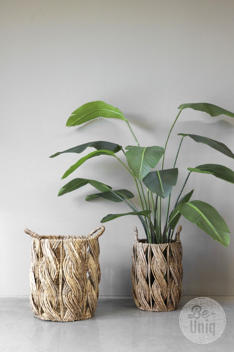 Baskets Emma set/2 | Banana leaf design