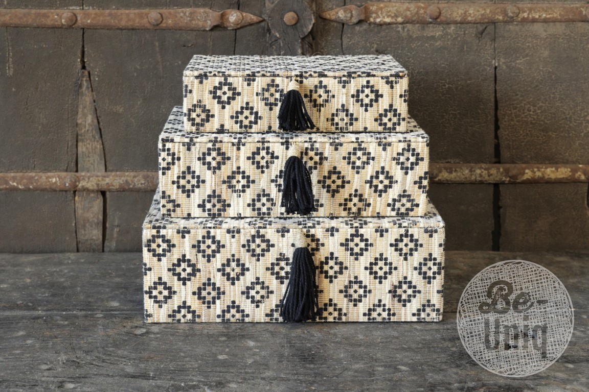 Storage boxes set/3 | Diamond design