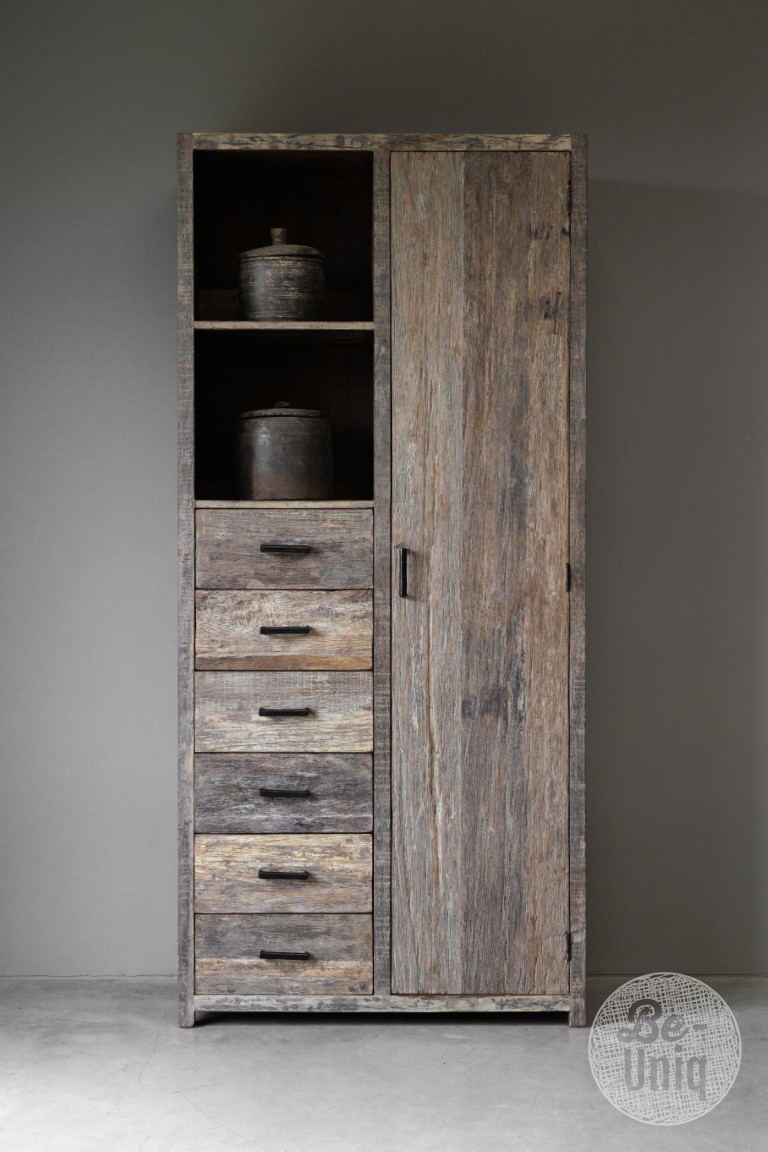 Voorraadkast Pantry | oud hout