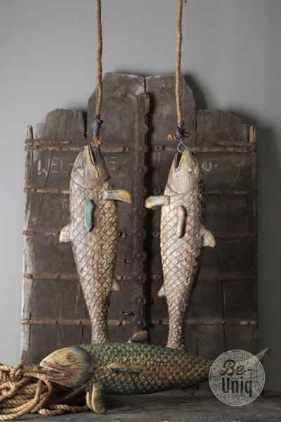 Authentieke houten vis