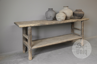 Oude wandtafel met plank | China