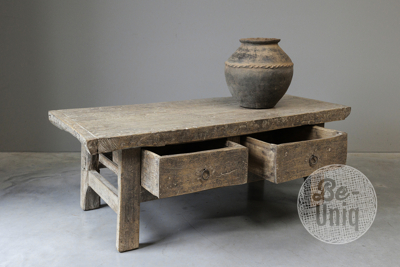 Oude salontafel 2 lade | China